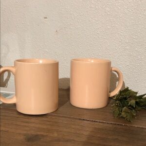 Vintage Pastyles peach mugs